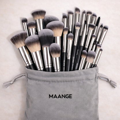 MAANGE Premium Make up Pinselset 30 Stück inkl. Tasche